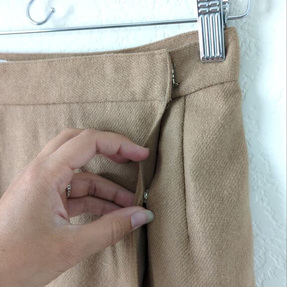 VTG Knee Length Skirt 6 Ducks Hunting Birds Mallard Brown Midi Princess Diana - Picture 9 of 11